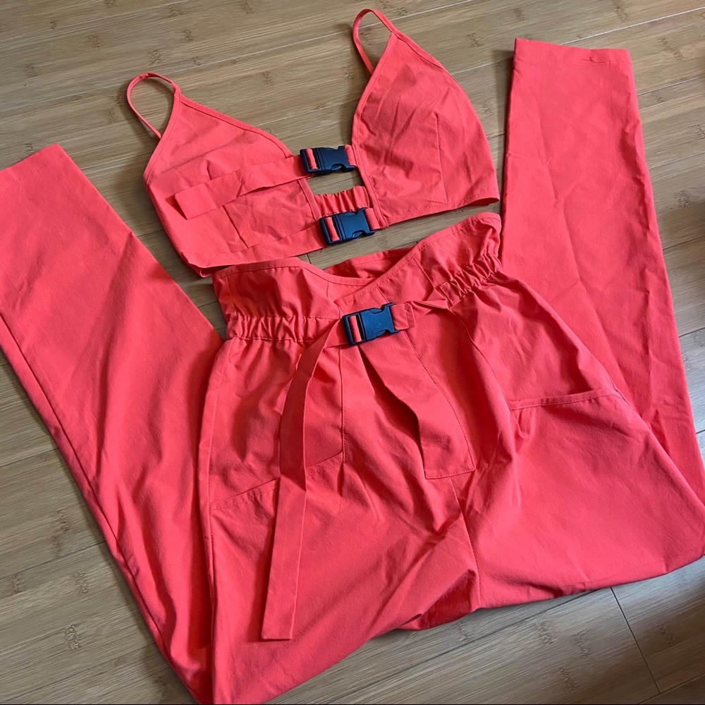 Orange two-piece set